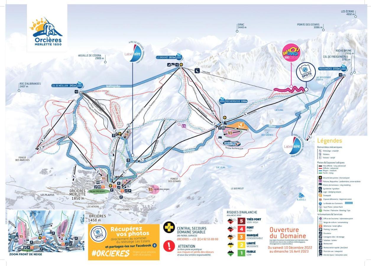 Appt T2 Cabine 4-6 Personnes Au Pied Des Pistes Orcières Esterno foto